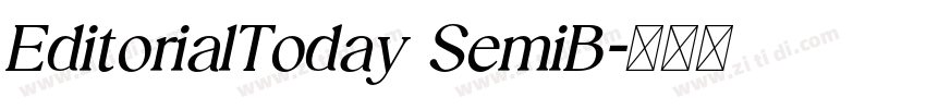 EditorialToday SemiB字体转换